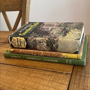 Vintage Garden Books Set of 3